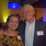 Walter Enete's wife, Maggie and Coach Terry Poor.