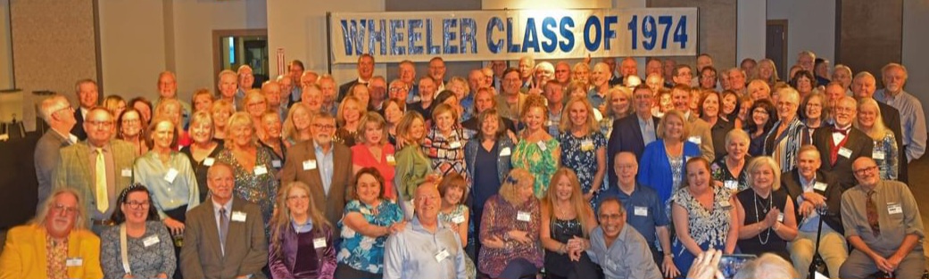 Classmates who attended the Wheeler 50th Reunion Banquet.